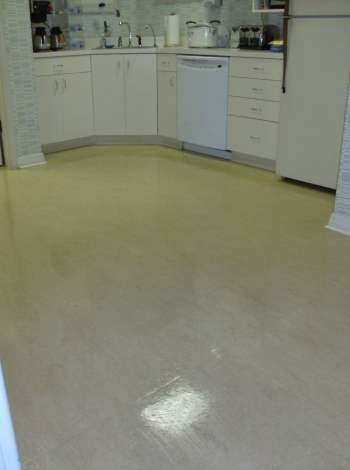 After Stripping and Waxing of VCT Floors